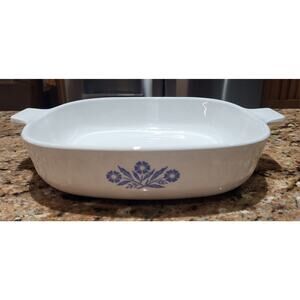 Vintage 9 Inch Corning Ware Casserole P-9-B Blue Cornflower NO LID